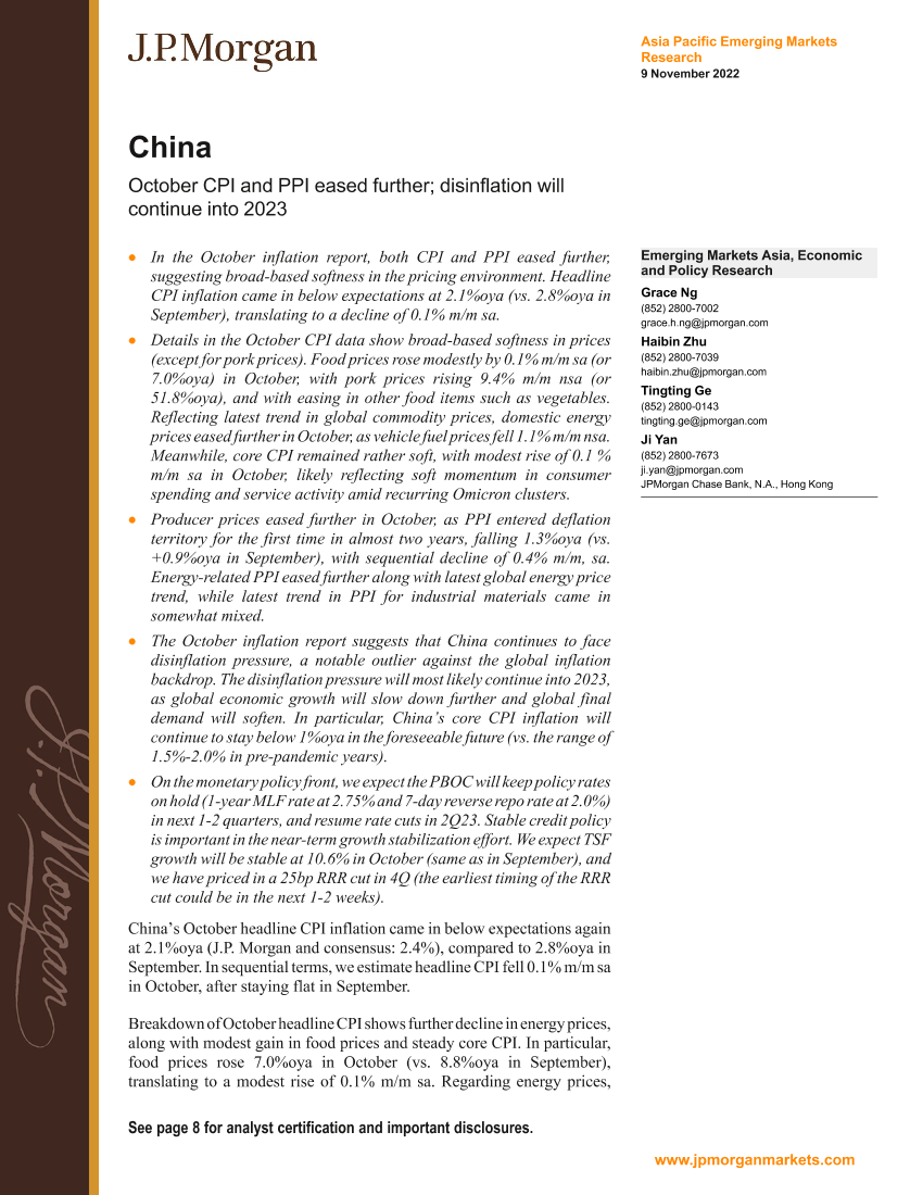 2022-11-09-JPMorgan Econ  FI-China  October CPI and PPI eased further; disinflation will...-991358032022-11-09-JPMorgan Econ  FI-China  October CPI and PPI eased further; disinflation will...-99135803_1.png